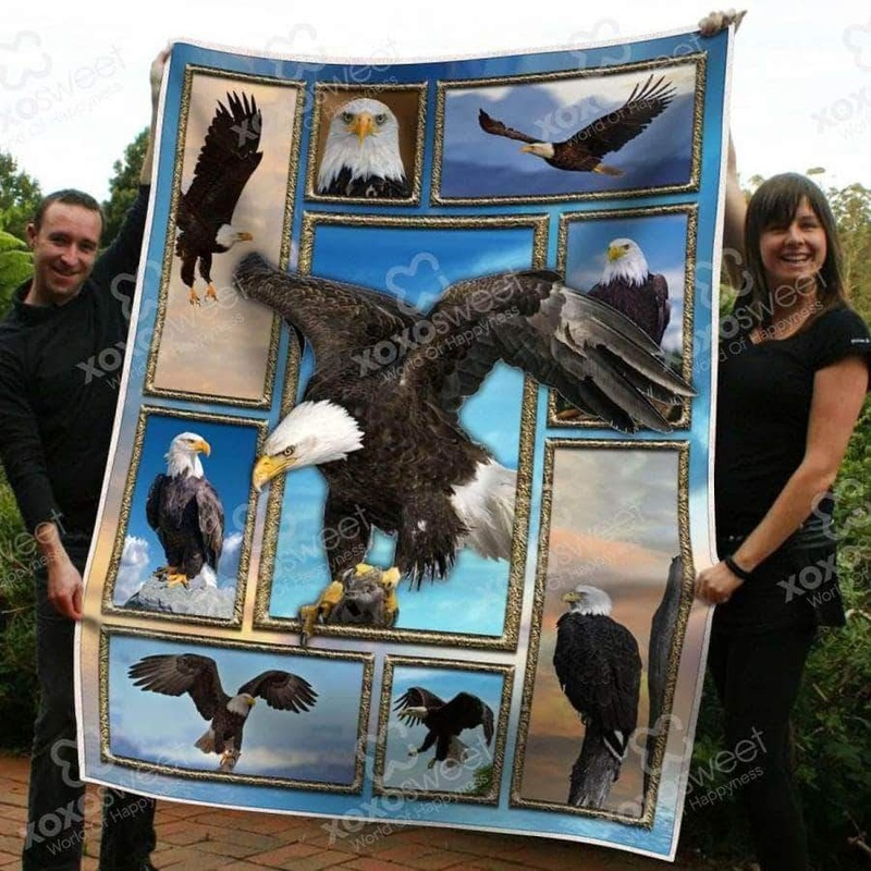 Bald Eagle CL05100035MDF Sherpa Fleece Blanket