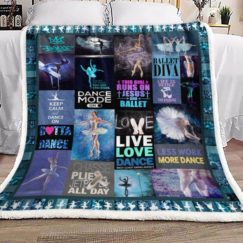 Ballet CLA29111268F Sherpa Fleece Blanket