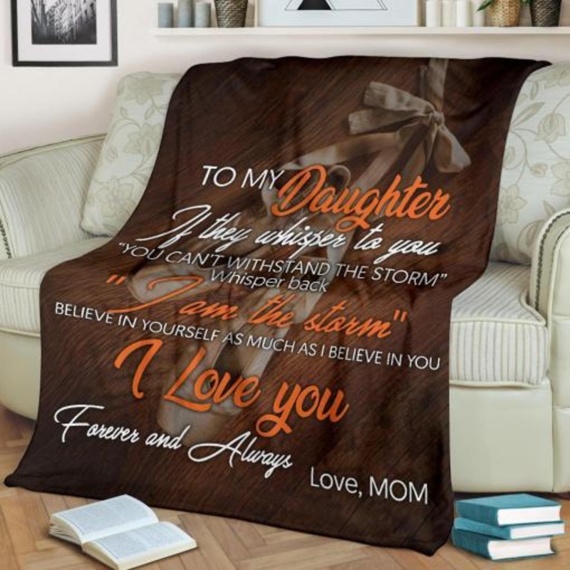 Ballet Dancer Mom To Daughter CLA1712797F Sherpa Fleece Blanket