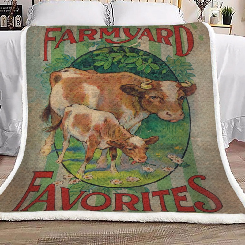 Barn Animals TN1610002TT Sherpa Fleece Blanket
