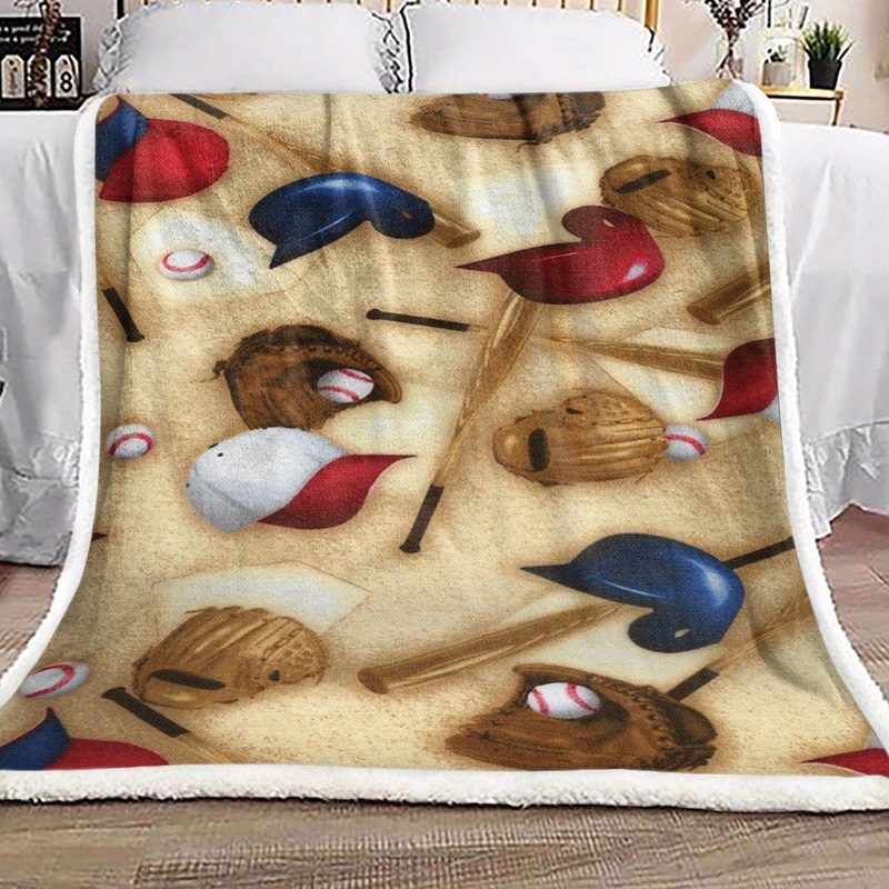 Baseball BL190903F Sherpa Fleece Blanket