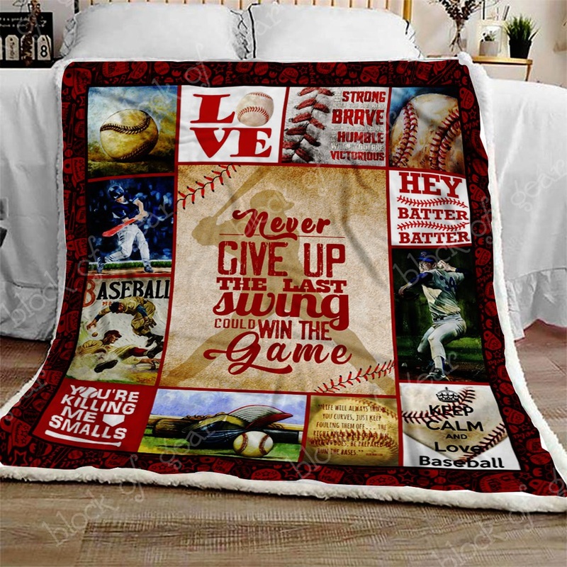 Baseball CL280911MDF Sherpa Fleece Blanket