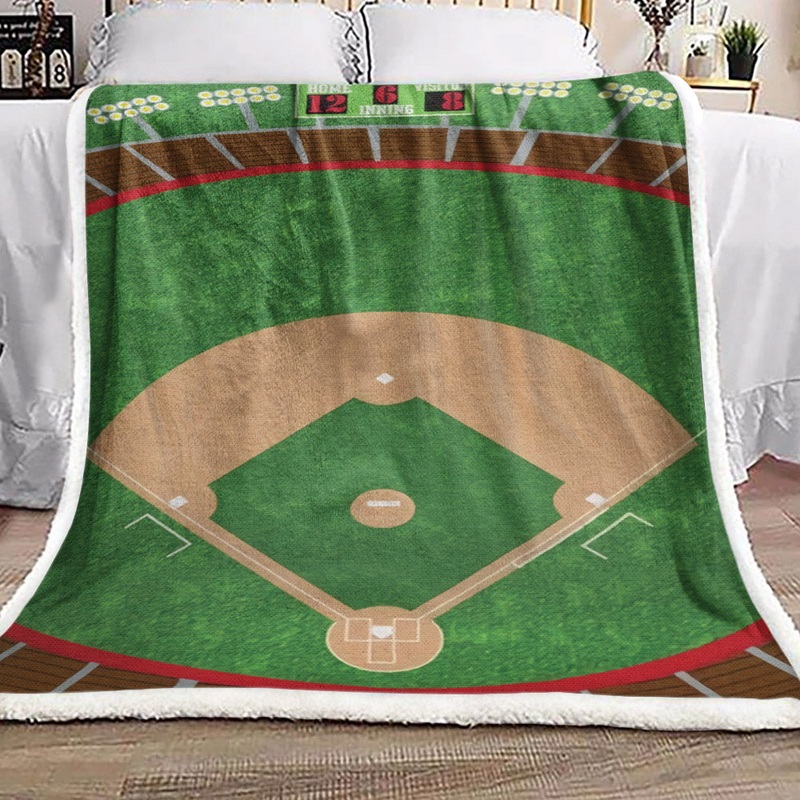 Baseball DD240904F Sherpa Fleece Blanket
