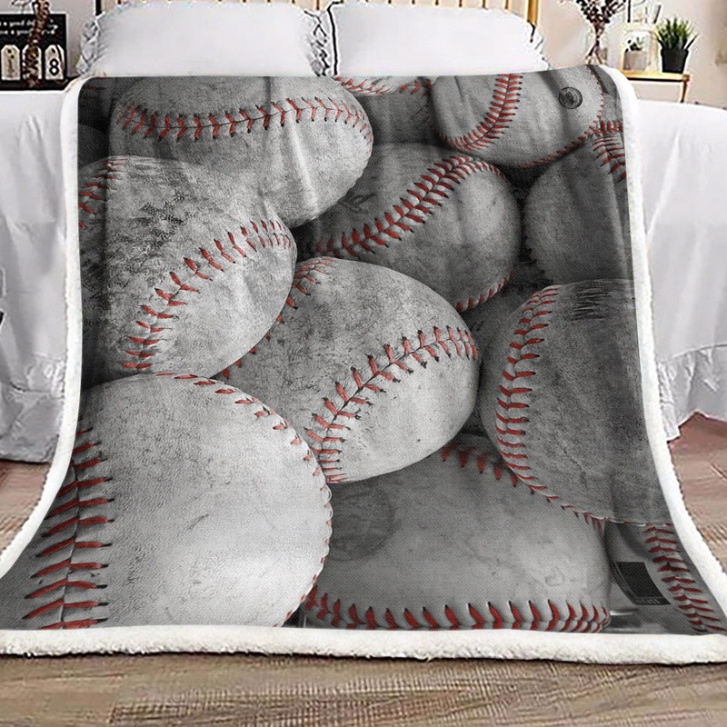 Baseball DN2210009F Sherpa Fleece Blanket
