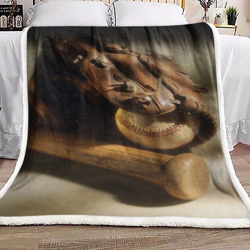 Baseball Glove HN051020F Sherpa Fleece Blanket