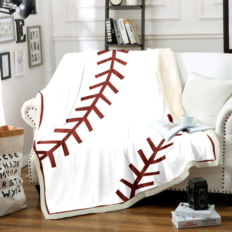 Baseball HM0611003TT Sherpa Fleece Blanket