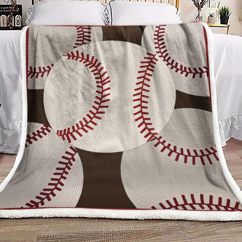 Baseball ML011011F Sherpa Fleece Blanket