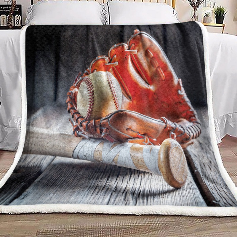Baseball ML300915F Sherpa Fleece Blanket
