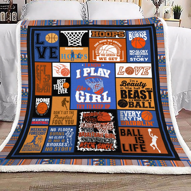 Basketball YH25101215F Sherpa Fleece Blanket