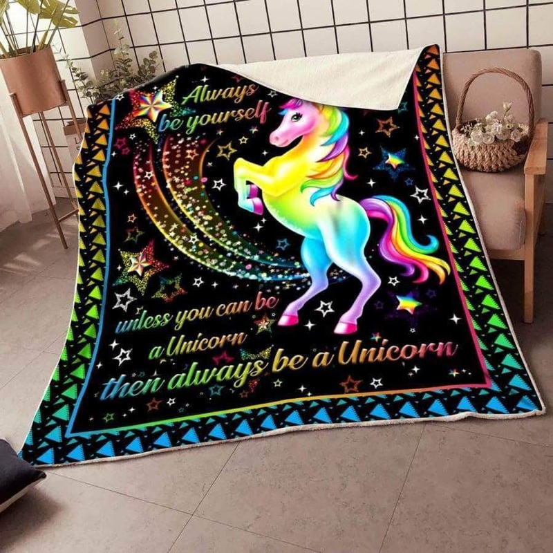 Be Unicorn CL05100041MDF Sherpa Fleece Blanket
