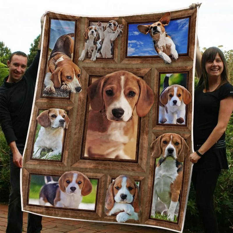 Beagle CL20110098MDF Sherpa Fleece Blanket
