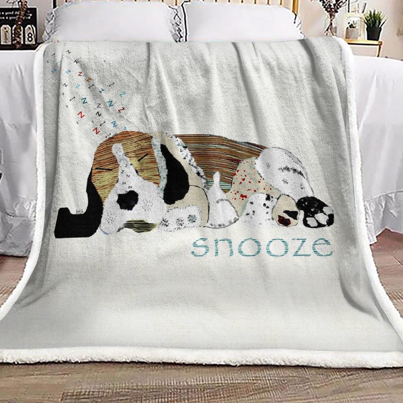 Beagle HN031027F Sherpa Fleece Blanket