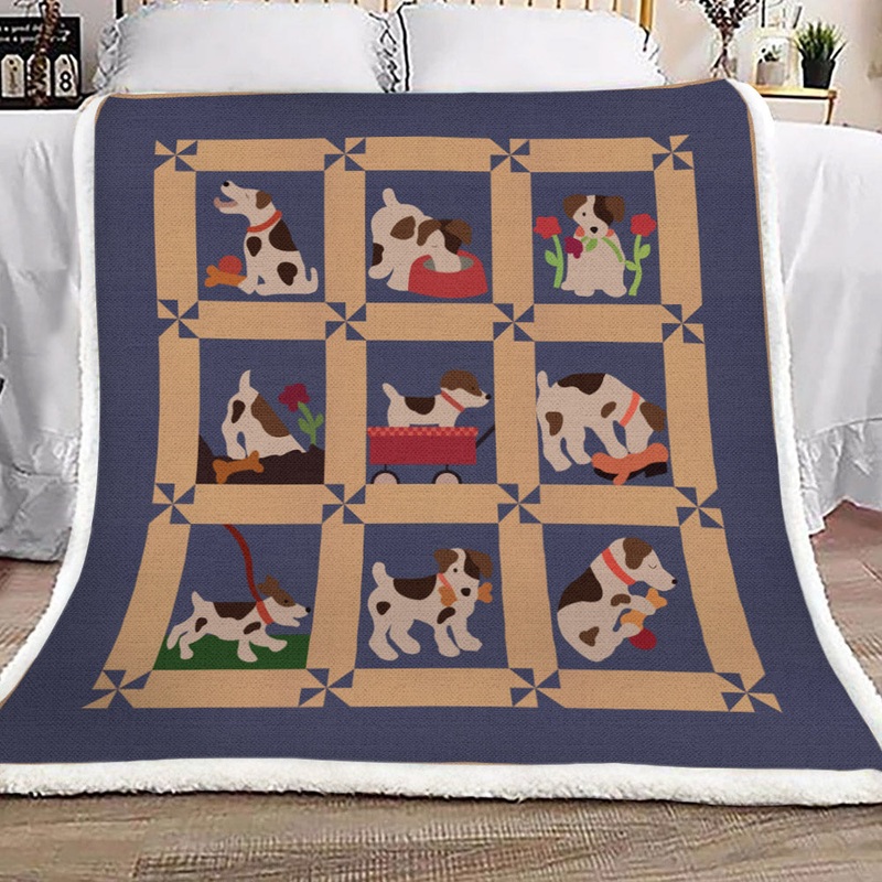 Beagles YH3010732F Sherpa Fleece Blanket