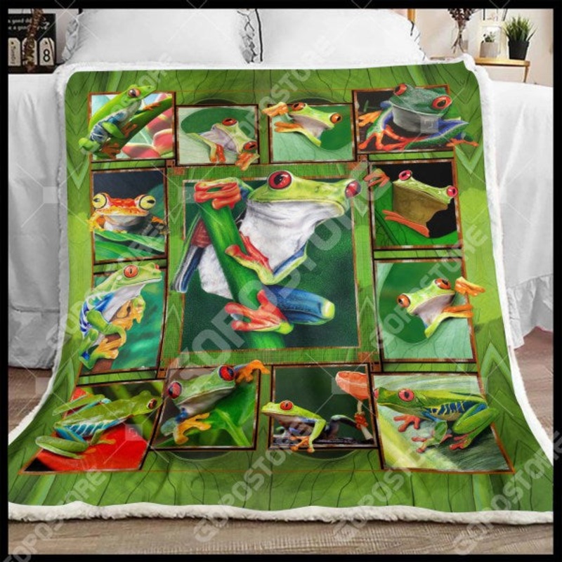 Beautiful Frog CL15110025MDF Sherpa Fleece Blanket