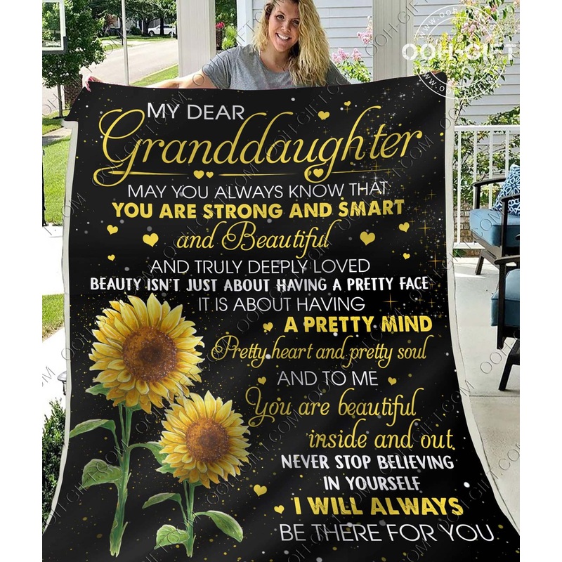 Beautiful Granddaughter CLA01110299F Sherpa Fleece Blanket