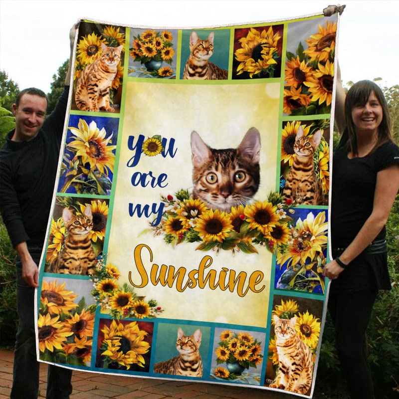 Bengal Sunflower CLM2410025S Sherpa Fleece Blanket