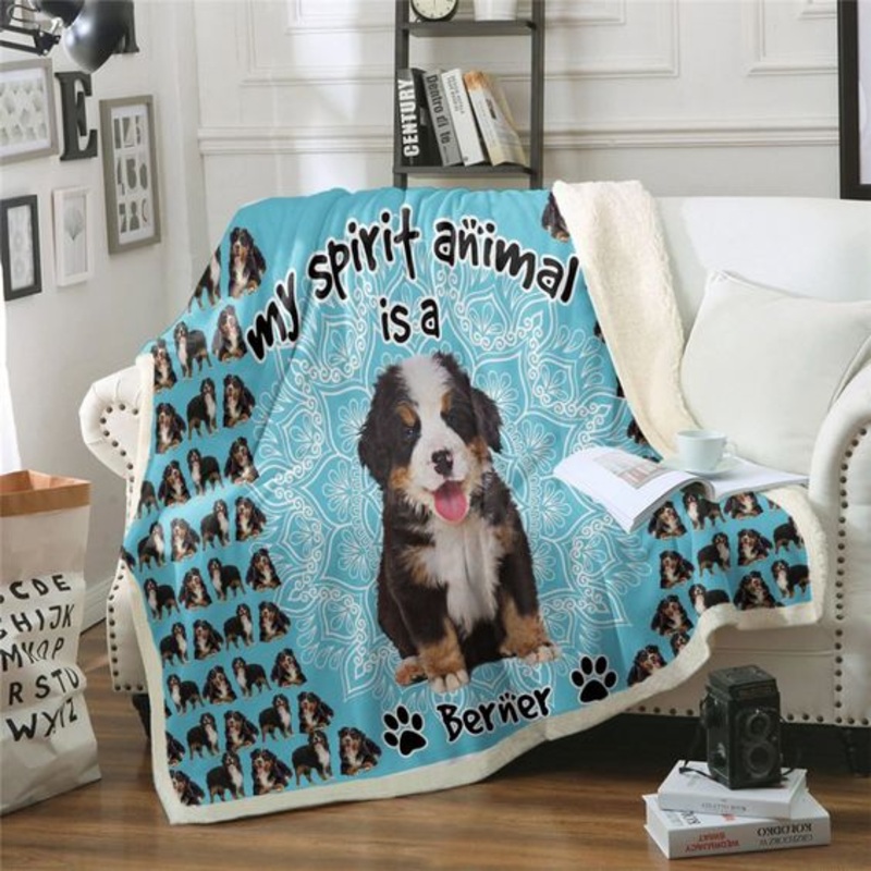 Bernese Mountain CLA0810036F Sherpa Fleece Blanket