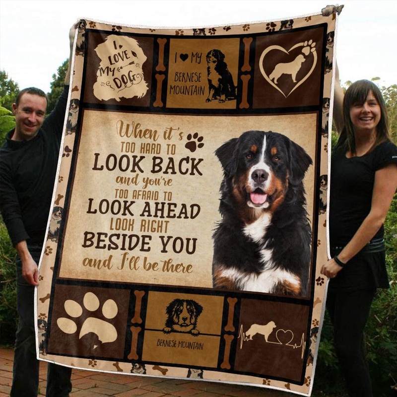 Bernese Mountain CLM3110049S Sherpa Fleece Blanket