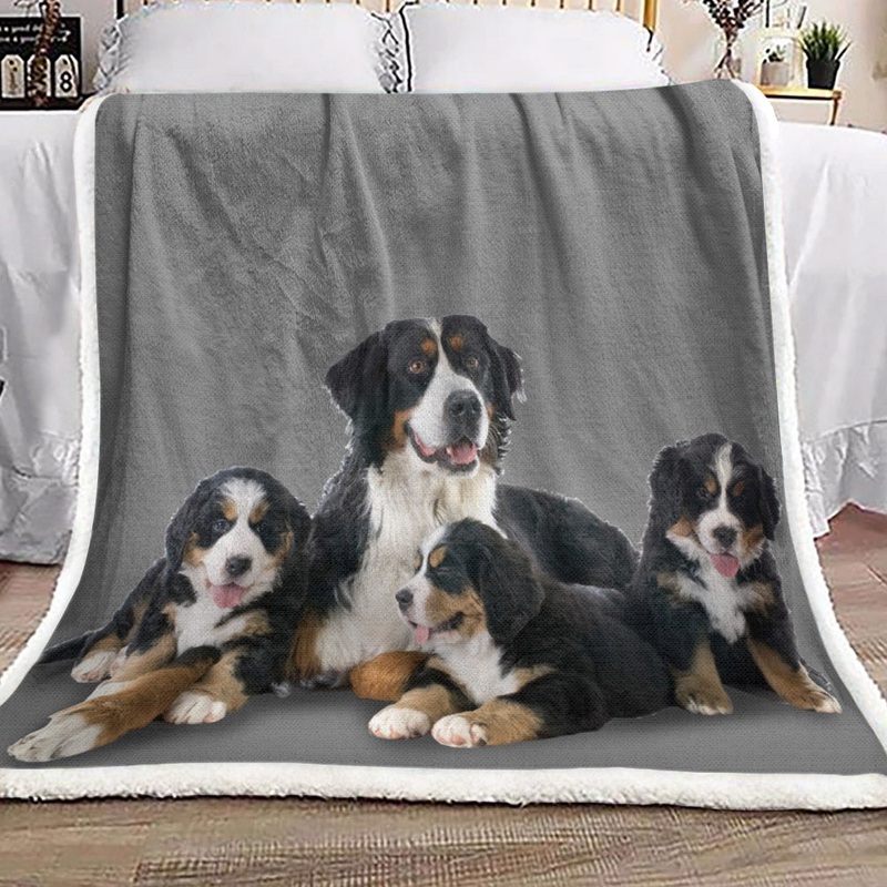Bernese Mountain ML190907F Sherpa Fleece Blanket