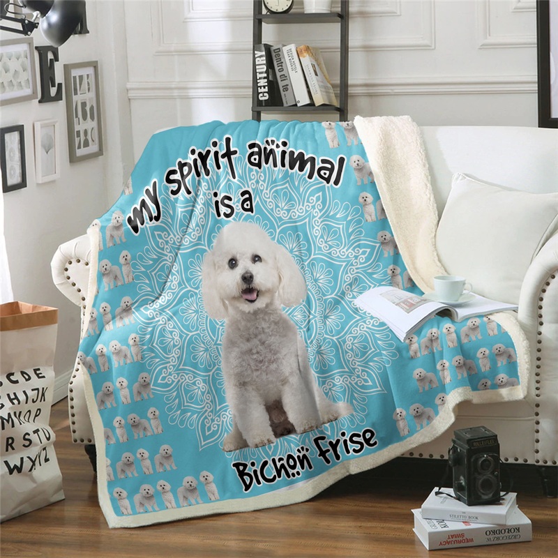 Bichon CL02111158MDF Sherpa Fleece Blanket
