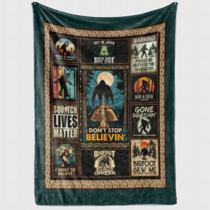 Bigfoot Hiking CLH0912026F Sherpa Fleece Blanket