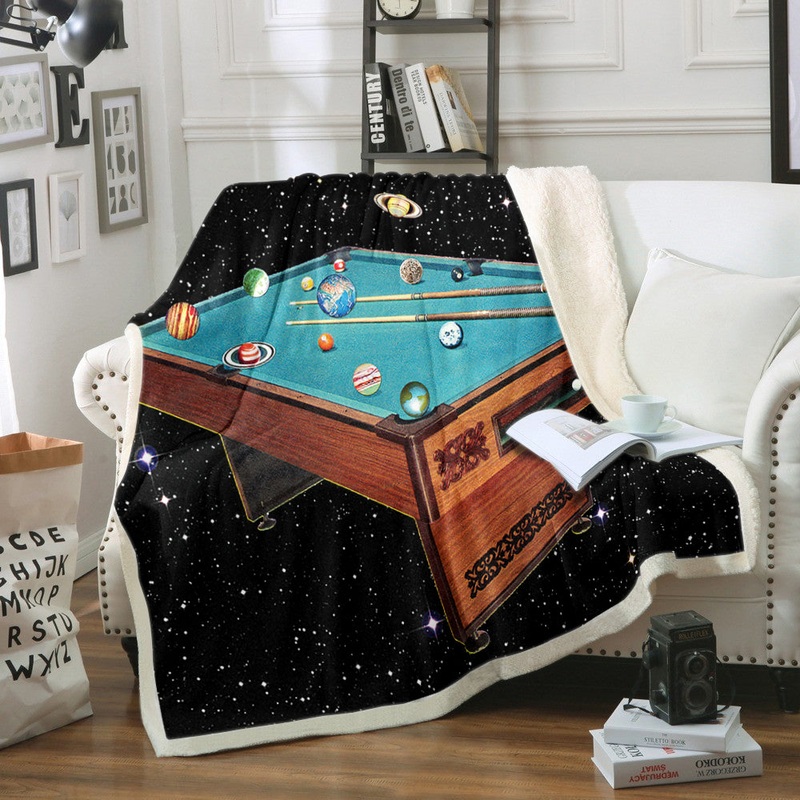 Billiards AA0510013TT Sherpa Fleece Blanket