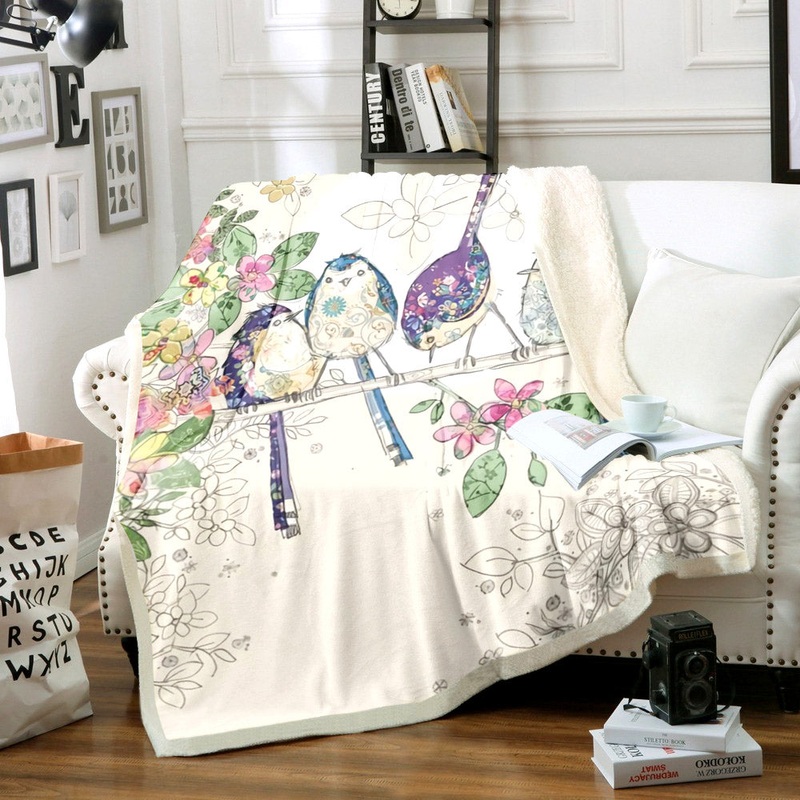 Bird HT1409004TT Sherpa Fleece Blanket