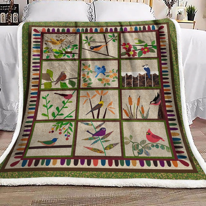 Bird NT1410023F Sherpa Fleece Blanket