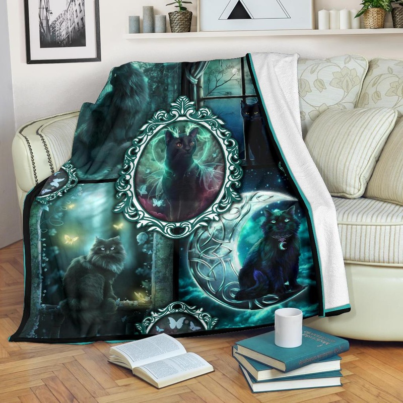 Black Cat CLM1012080S Sherpa Fleece Blanket