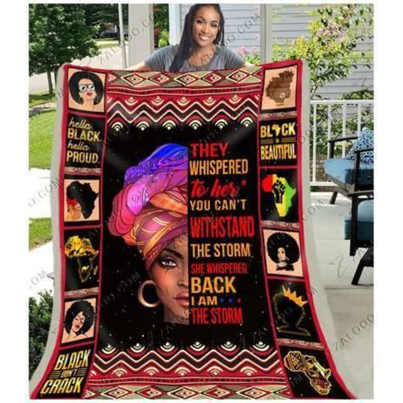 Black Girl CLA1412866F Sherpa Fleece Blanket