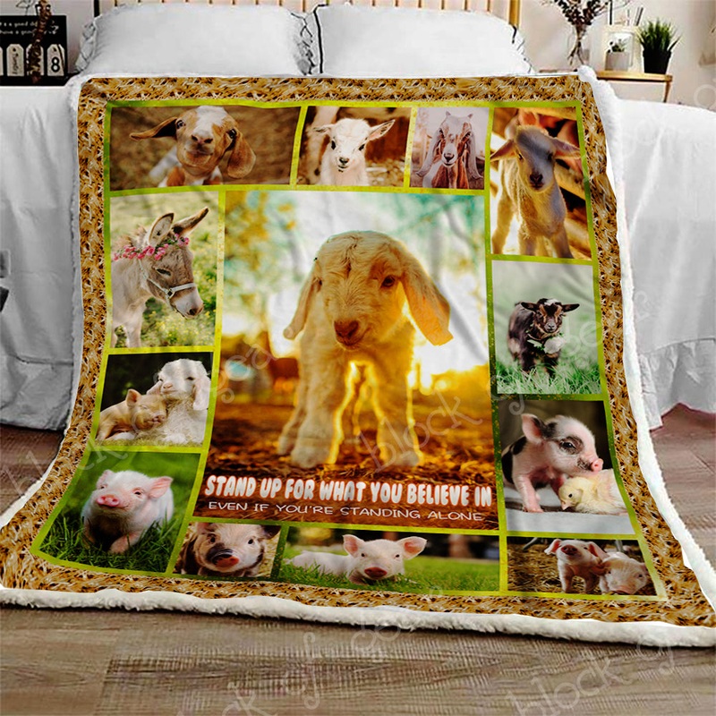Baby Cute Farm Animals CL300921MDF Sherpa Fleece Blanket