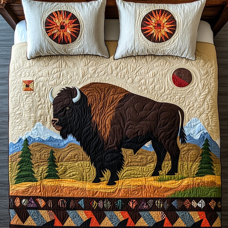 Bison DAI171224168 Quilt Bedding Set
