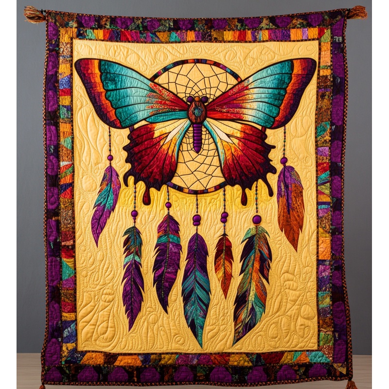 Butterfly Dreamcatcher DAI171224065 Quilt Blanket