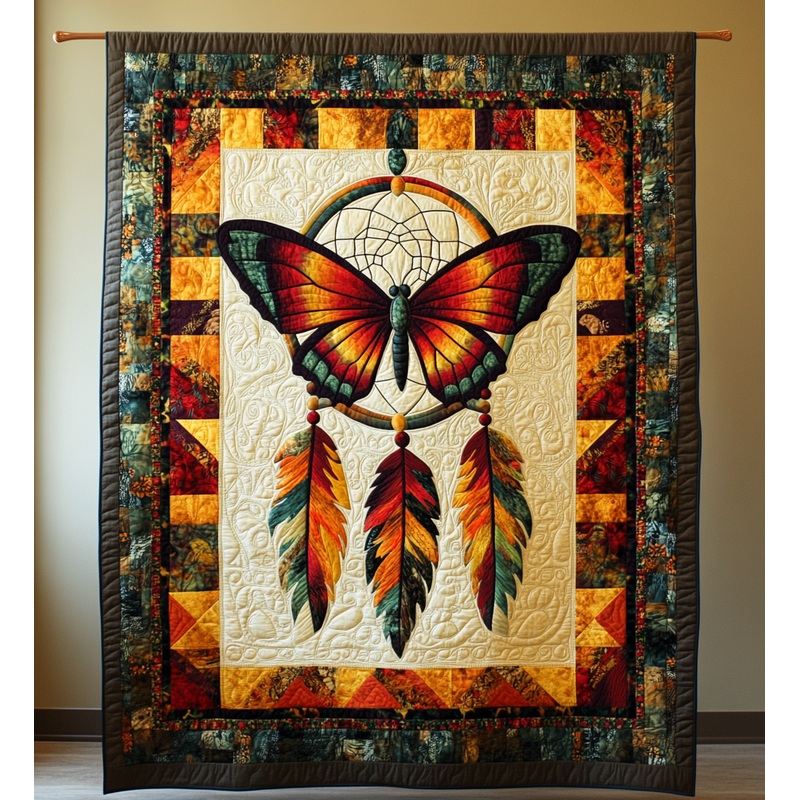 Butterfly Dreamcatcher DAI171224066 Quilt Blanket