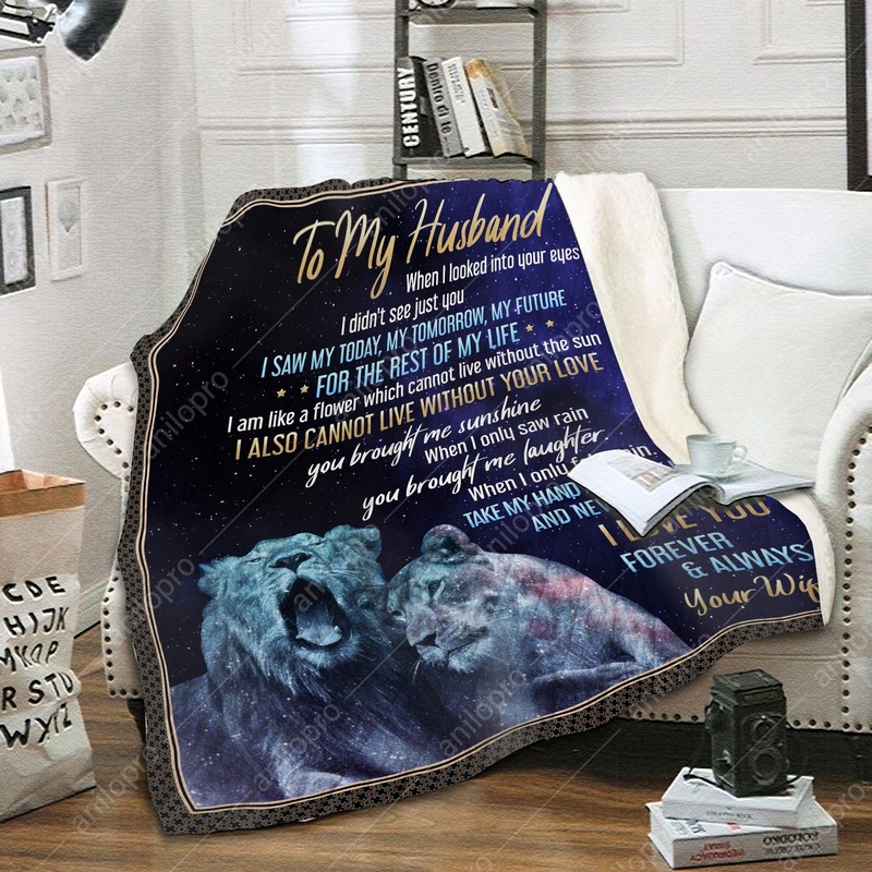 To My Husband CL02111625MDF Sherpa Fleece Blanket