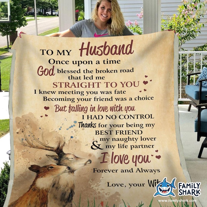 To My Husband CL15110287MDF Sherpa Fleece Blanket