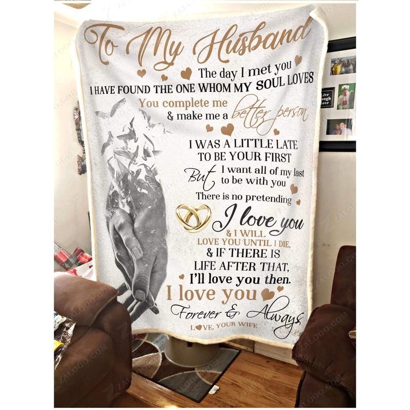 To My Husband CL2709504MDF Sherpa Fleece Blanket