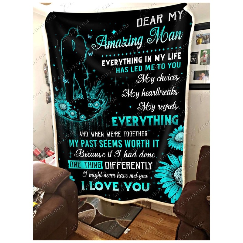 To My Man CL2709509MDF Sherpa Fleece Blanket