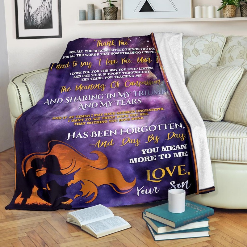 To My Mom CLM2711637S Sherpa Fleece Blanket