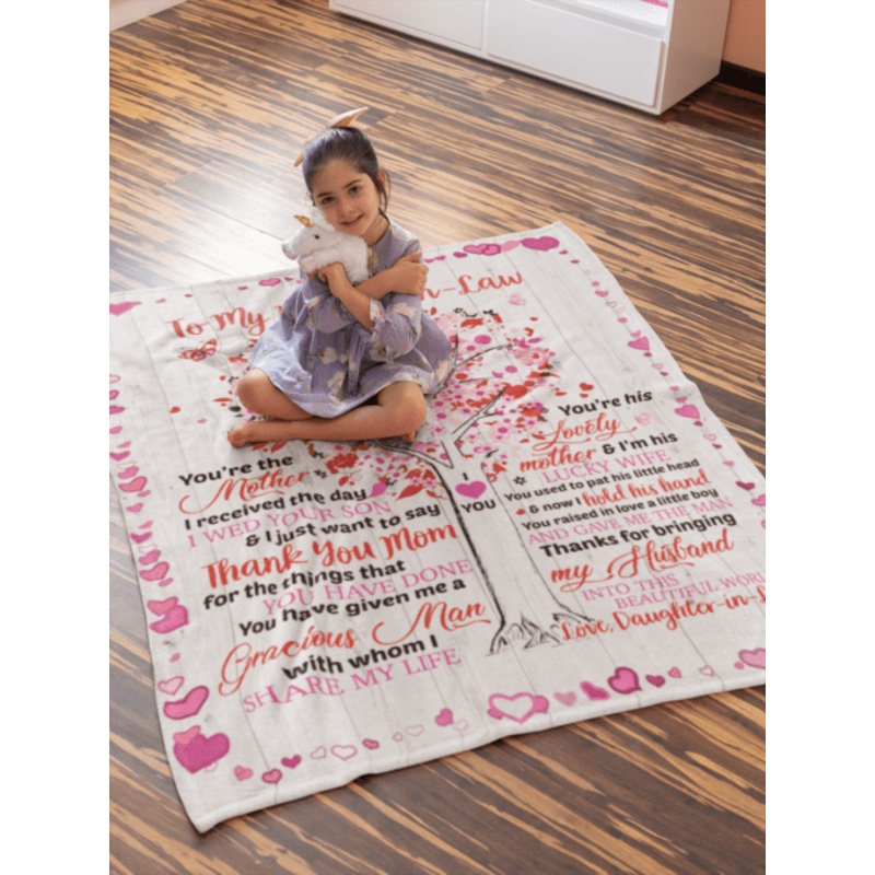 To My Mother-In-Law CLM2711638S Sherpa Fleece Blanket