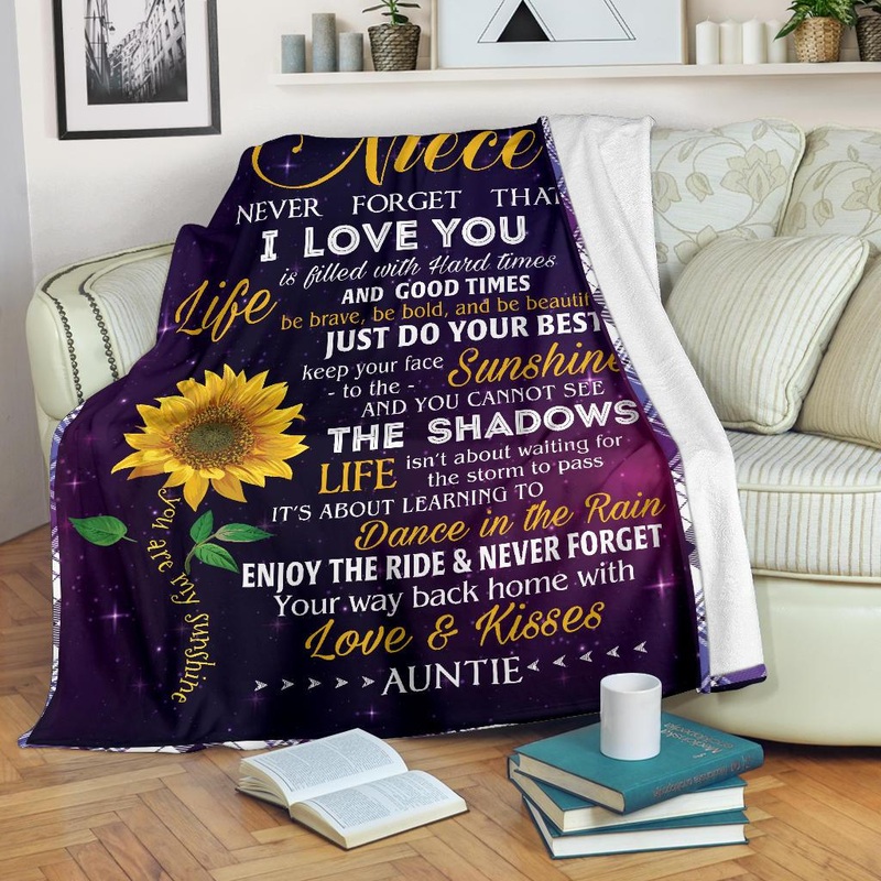 To My Niece CLM2012861S Sherpa Fleece Blanket