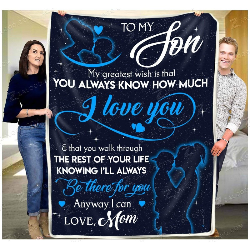 To My Son CL2709521MDF Sherpa Fleece Blanket