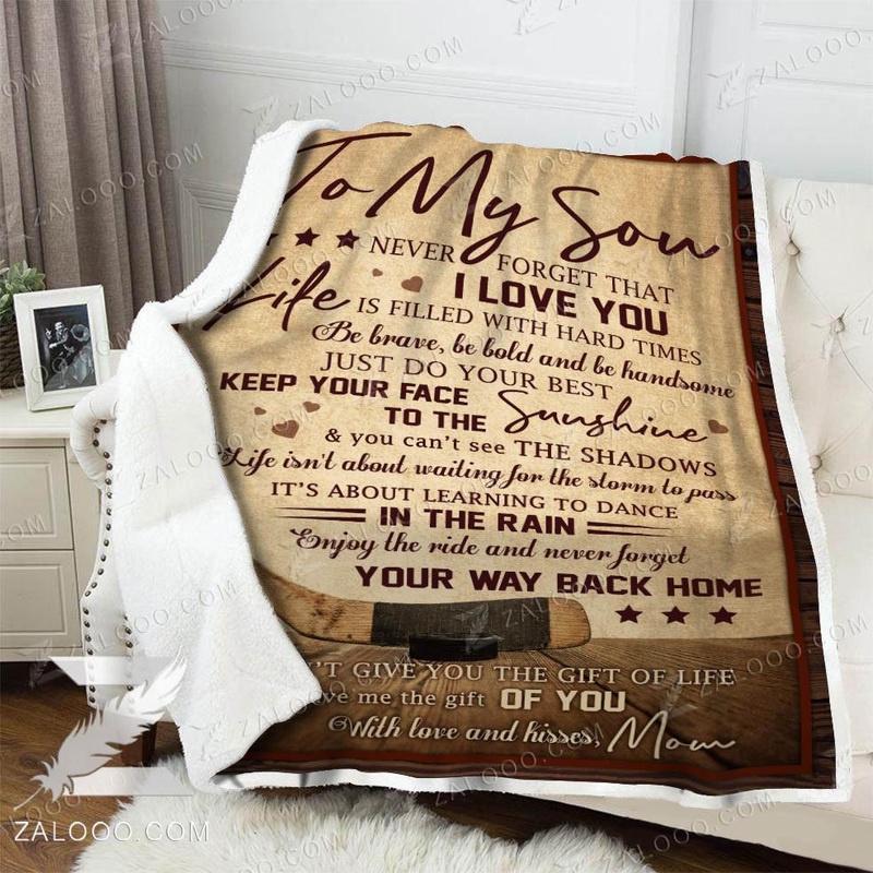 To My Son Mom CL02111693MDF Sherpa Fleece Blanket