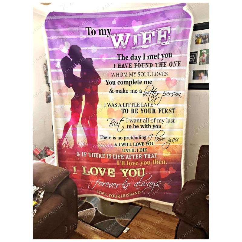 To My Wife CL2509130MDF Sherpa Fleece Blanket
