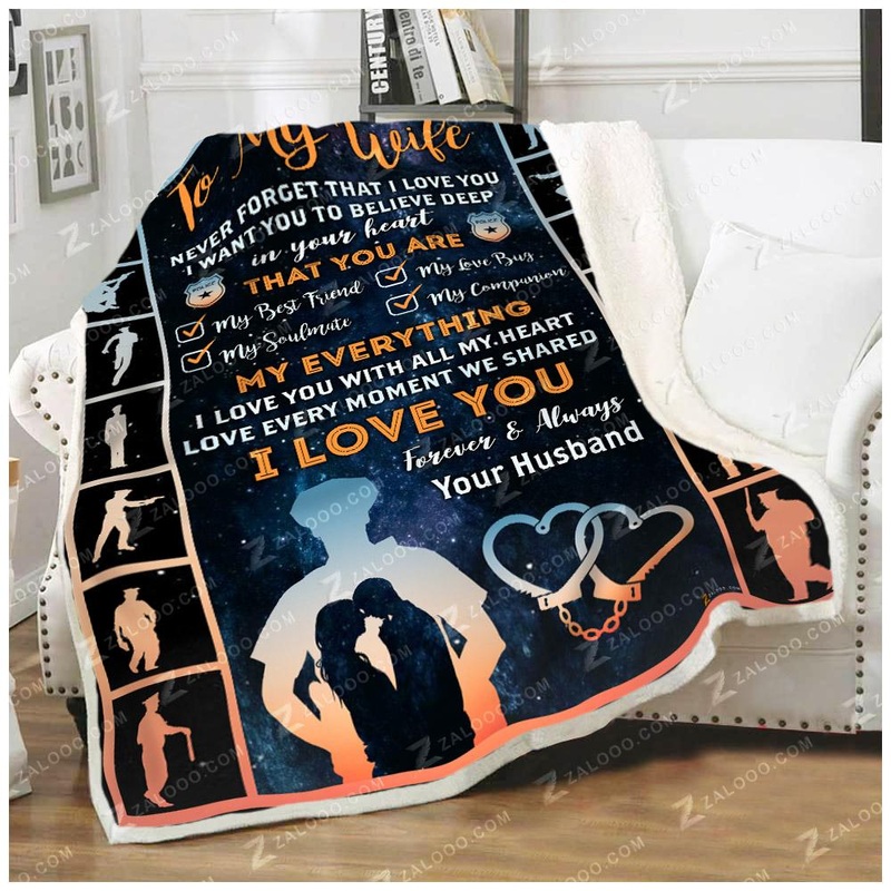 To My Wife CL260995MDF Sherpa Fleece Blanket