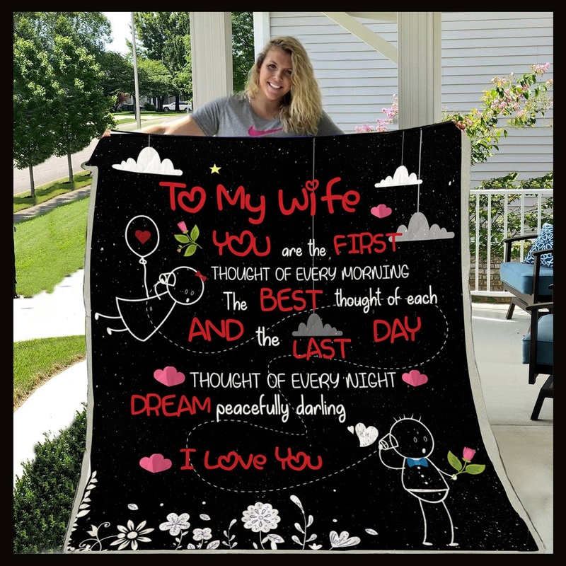 To My Wife CLA1010058F Sherpa Fleece Blanket