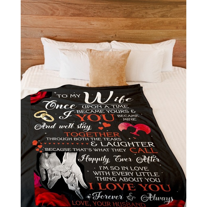 To My Wife I Love You CLM1712443S Sherpa Fleece Blanket