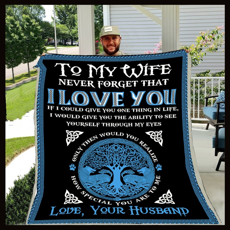To My Wife Tree Of Life CL30100576MDF Sherpa Fleece Blanket