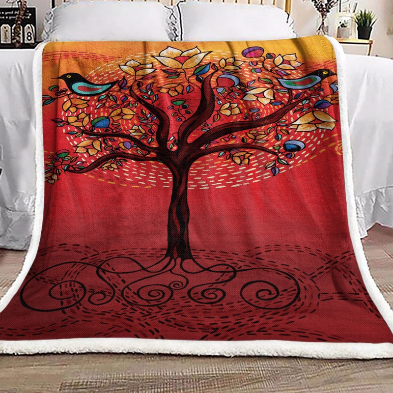 Tree Of Life NT2009160F Sherpa Fleece Blanket