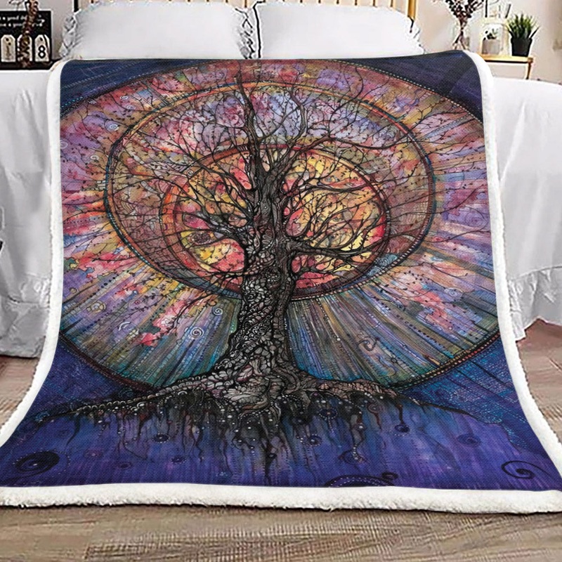 Tree Of Life TT1809172TT Sherpa Fleece Blanket